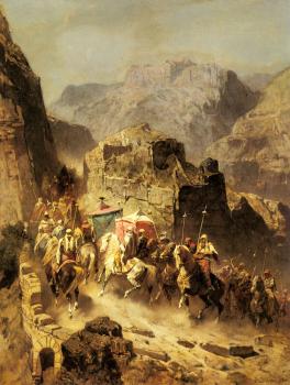 阿爾貝托 帕西尼 An Arab Caravan 阿爾貝托 帕西尼 An Arab Caravan